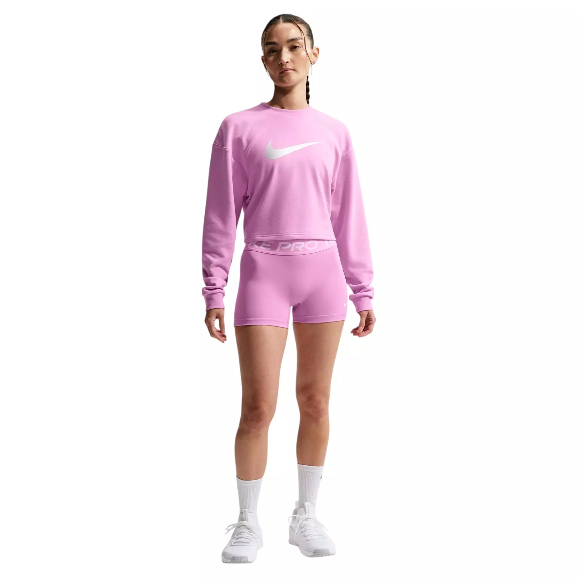 Nike Women's Pro 3-Inch Shorts - Light Magenta - PINK
