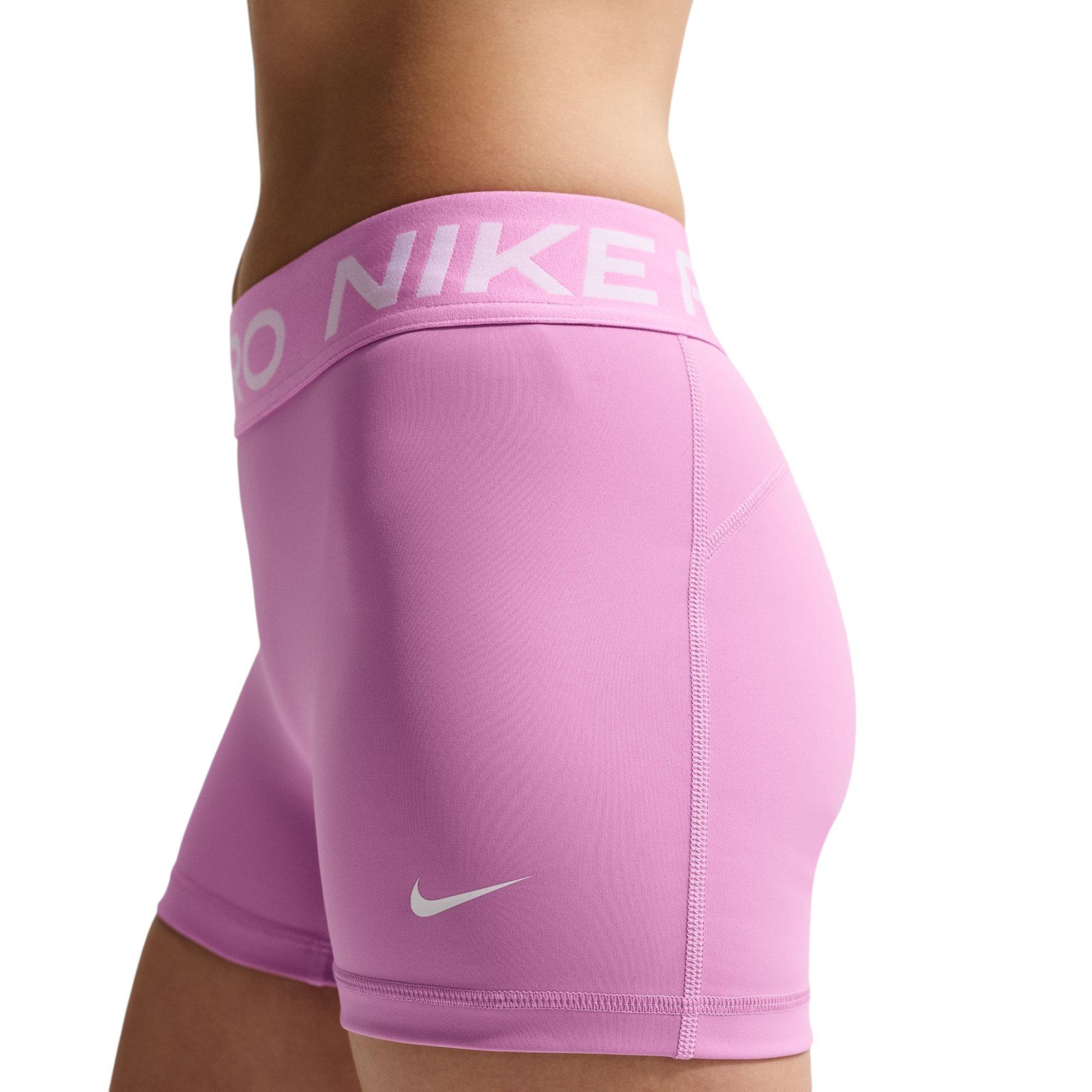 Nike Women's Pro 3-Inch Shorts - Light Magenta - PINK