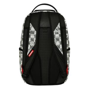 Sprayground Emote Check Backpack - Black/White - BLACK/WHITE
