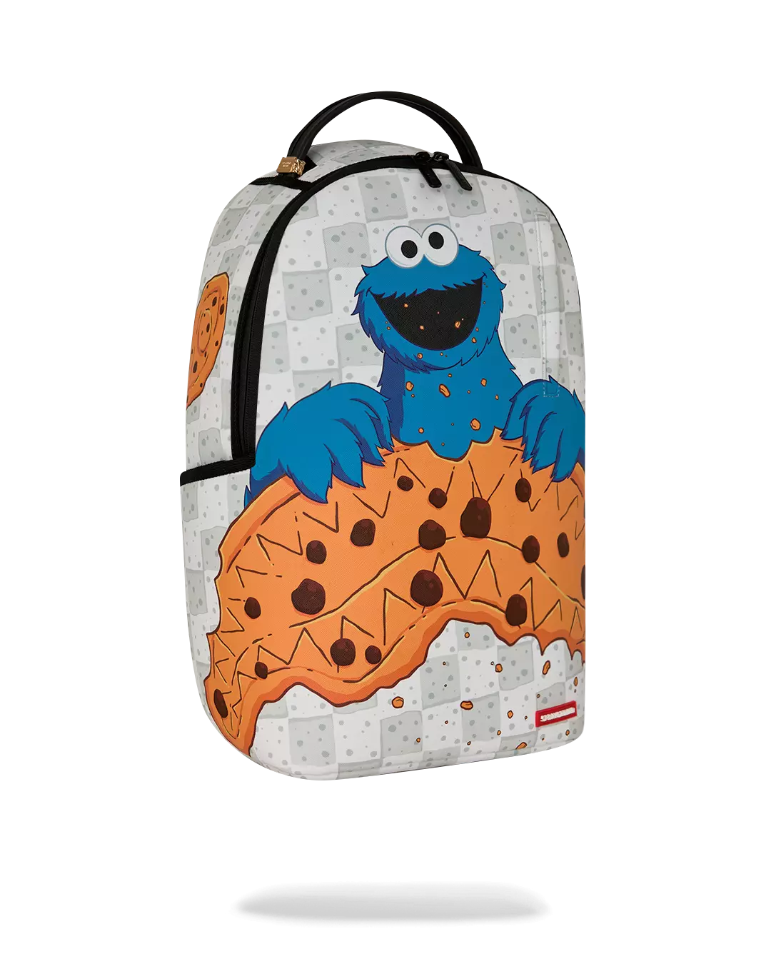 Sprayground Sesame Street Cookie Monster Shark Backpack - White/Blue - WHITE/BLUE