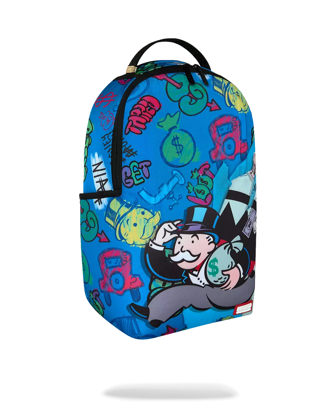 Sprayground Monopoly Blue Tear Backpack - Blue - BLUE