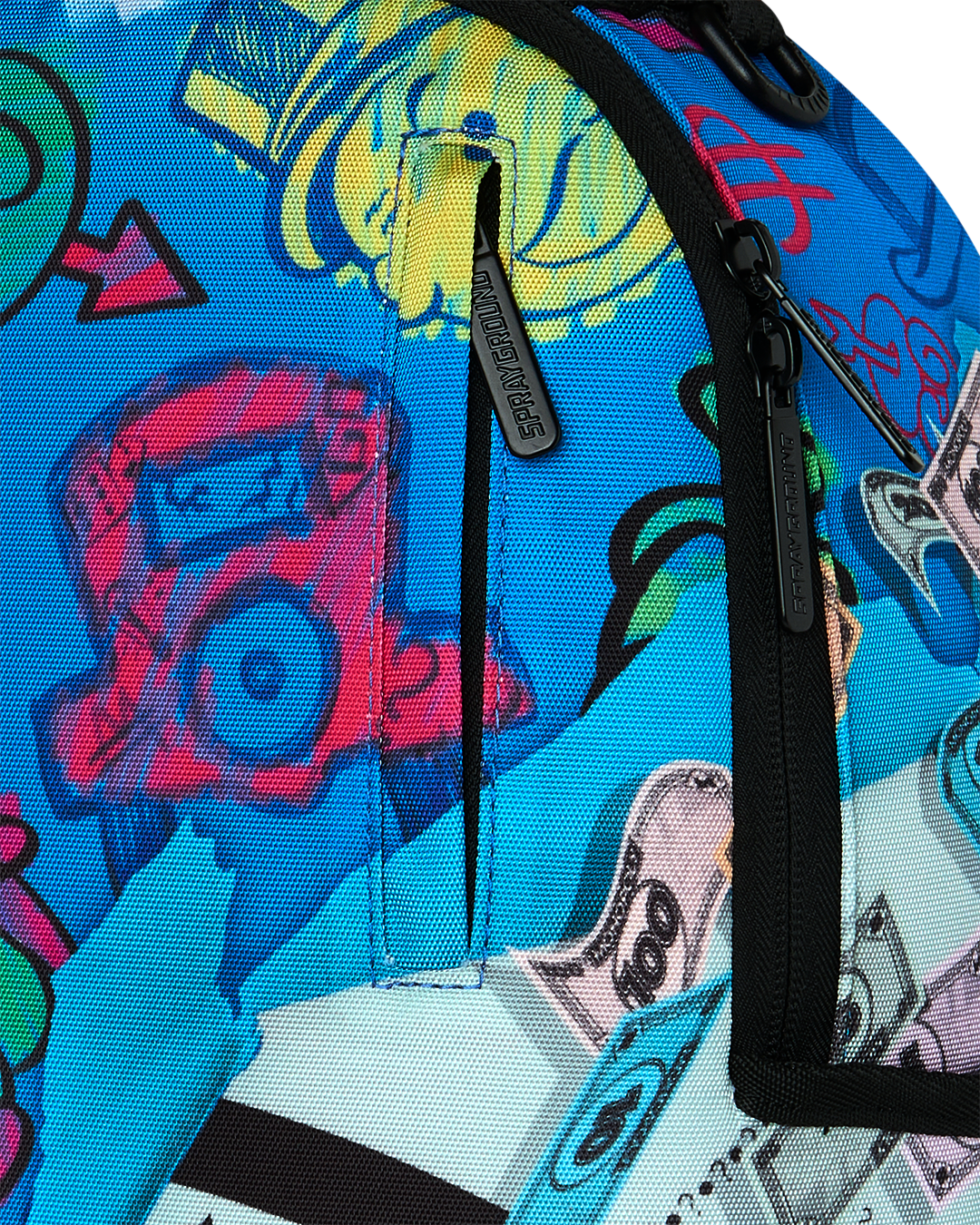 Sprayground Monopoly Blue Tear Backpack - Blue - BLUE