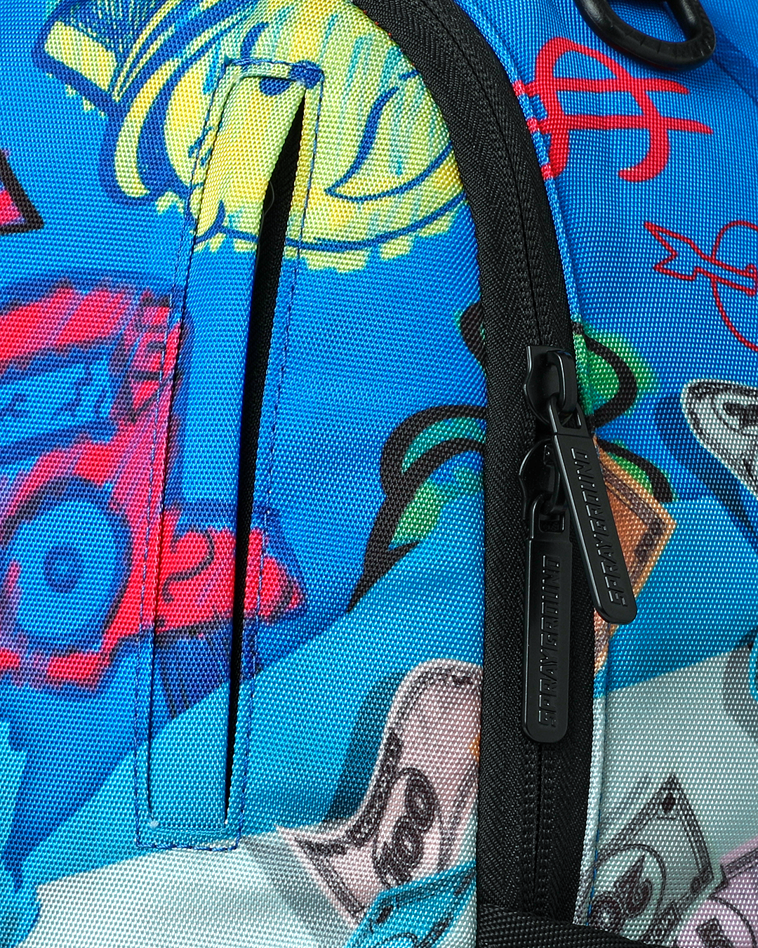 Sprayground Monopoly Blue Tear Backpack - Blue - BLUE