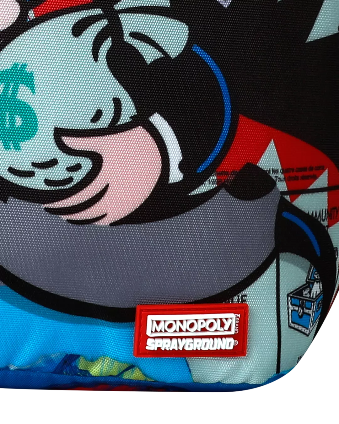 Sprayground Monopoly Blue Tear Backpack - Blue - BLUE