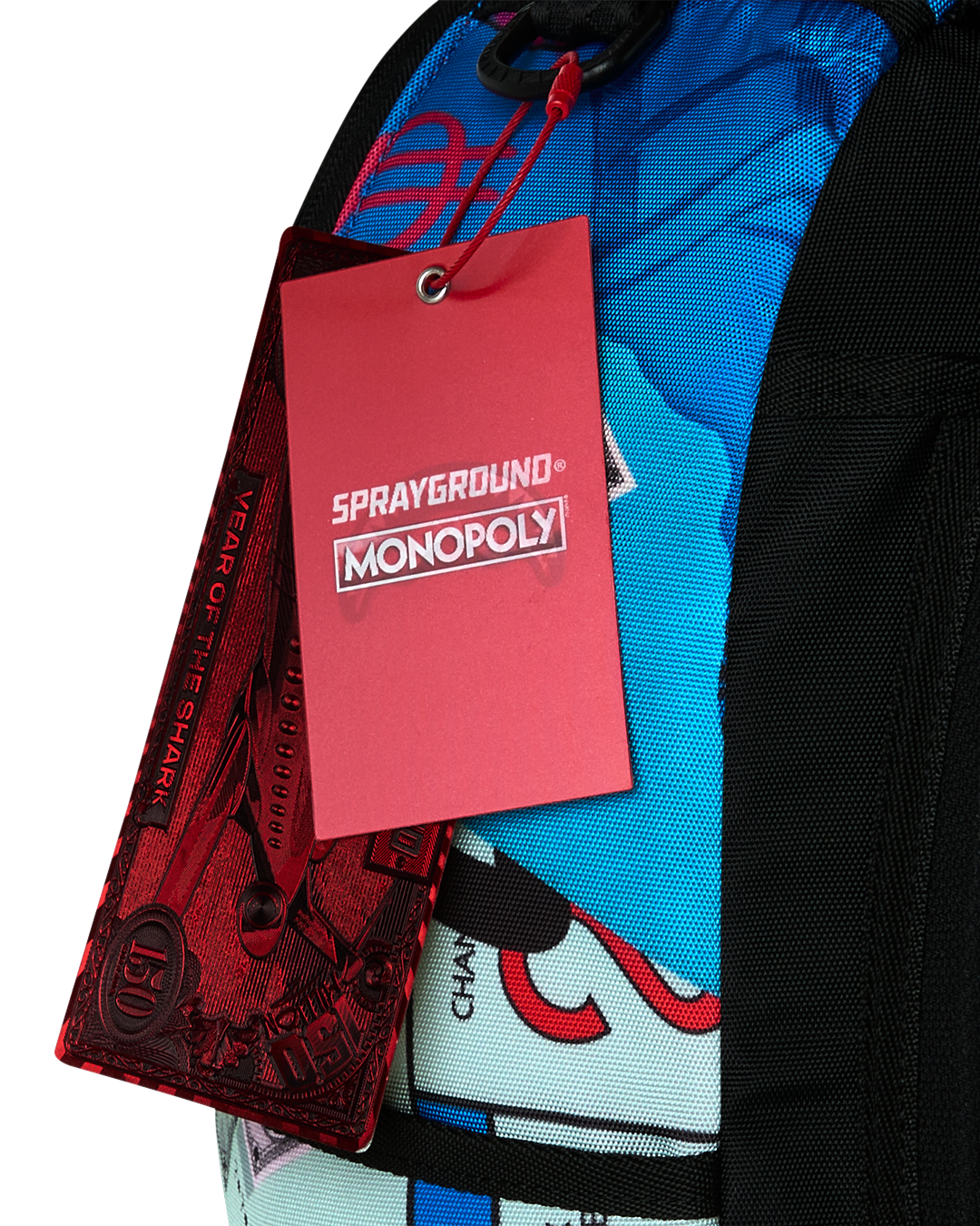Sprayground Monopoly Blue Tear Backpack - Blue - BLUE