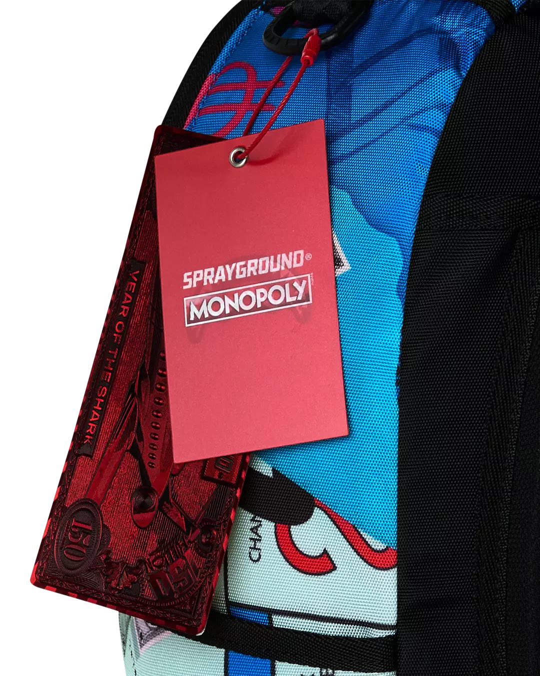Sprayground Monopoly Blue Tear Backpack - Blue - BLUE