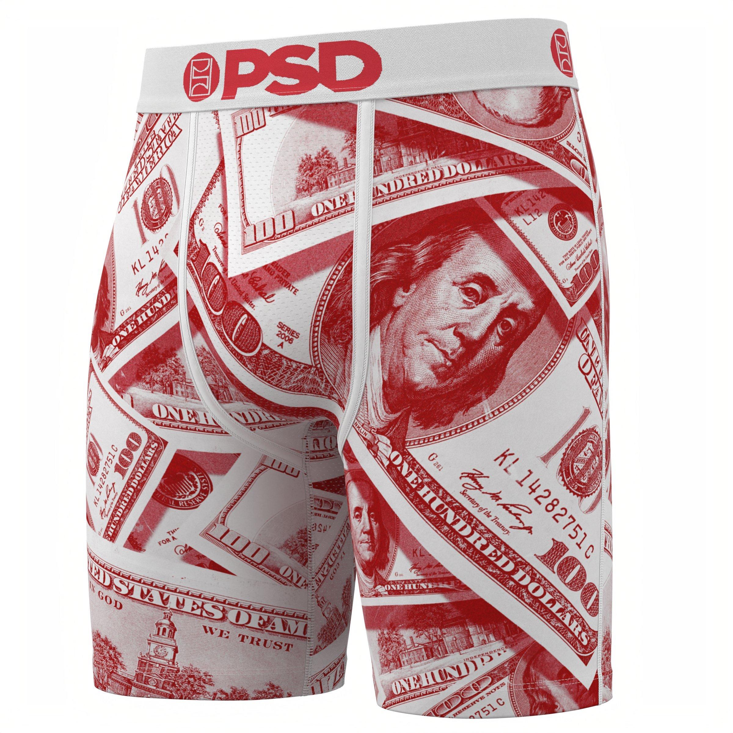 PSD Men's Red Luxury Underwear - 3PK - MULTI-COLOR