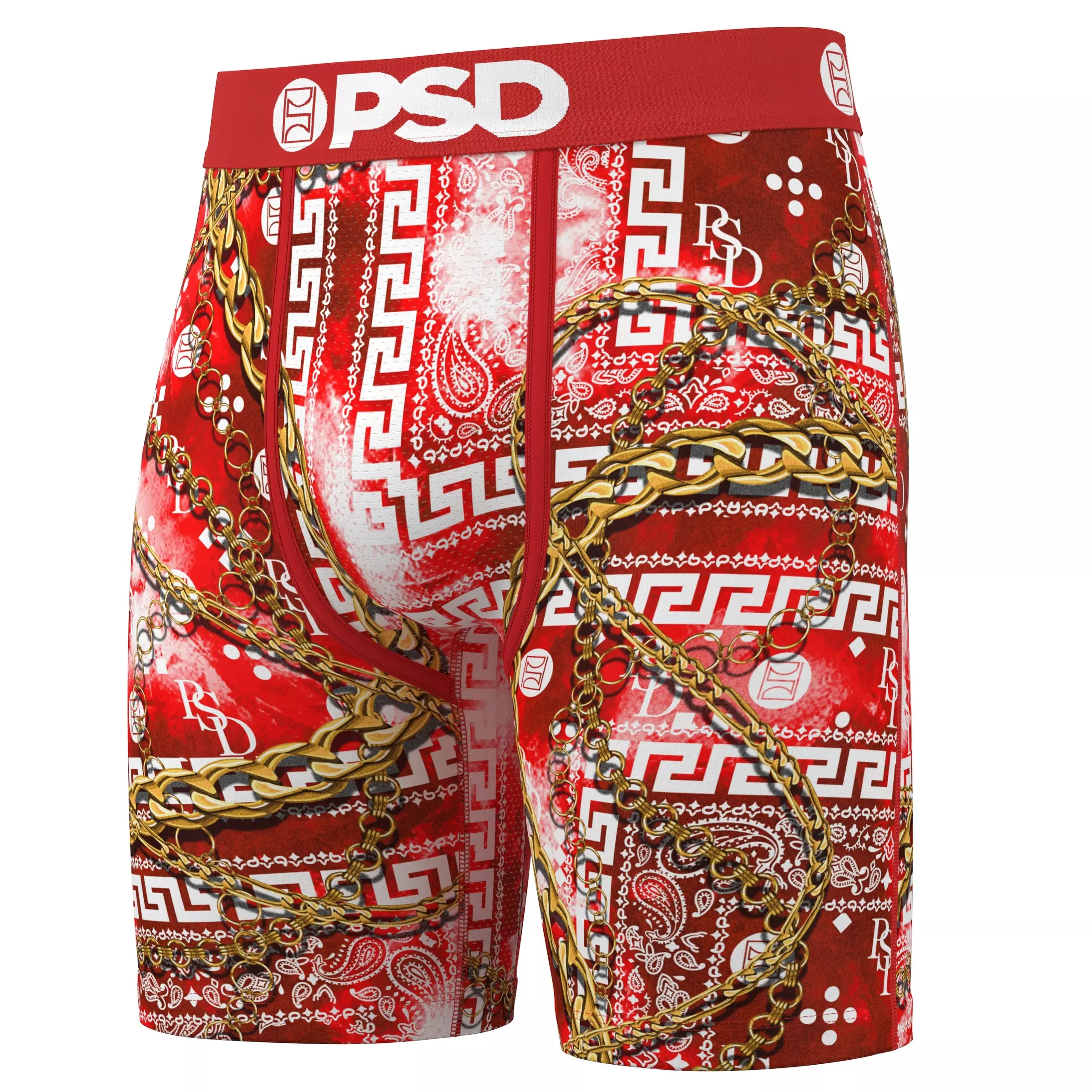 PSD Men's Red Luxury Underwear - 3PK - MULTI-COLOR