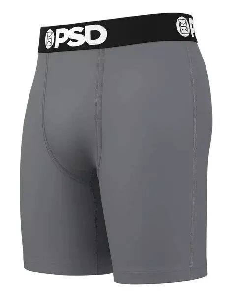 PSD Men's Solids Underwear - 3PK - BLACK/GREY/RED