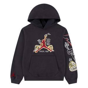 Jordan Big Boys' Bling Ring Hoodie - CHARCOAL