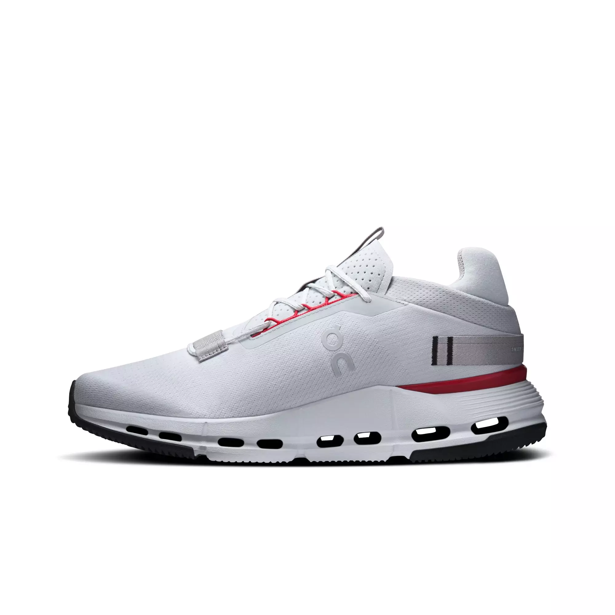 On Cloudnova 2 "Glacier/Red" Men's Shoe - GREY/RED