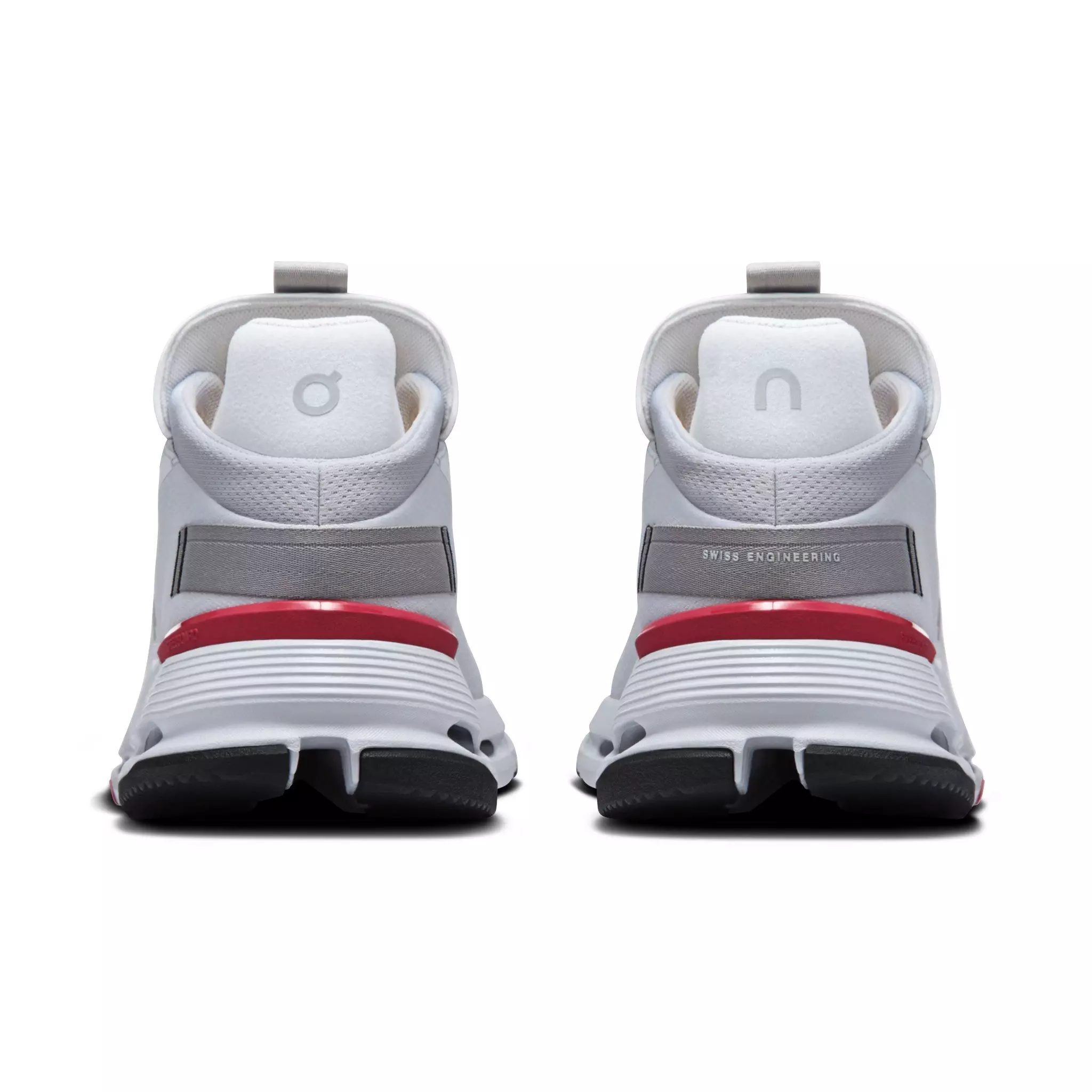On Cloudnova 2 "Glacier/Red" Men's Shoe - GREY/RED