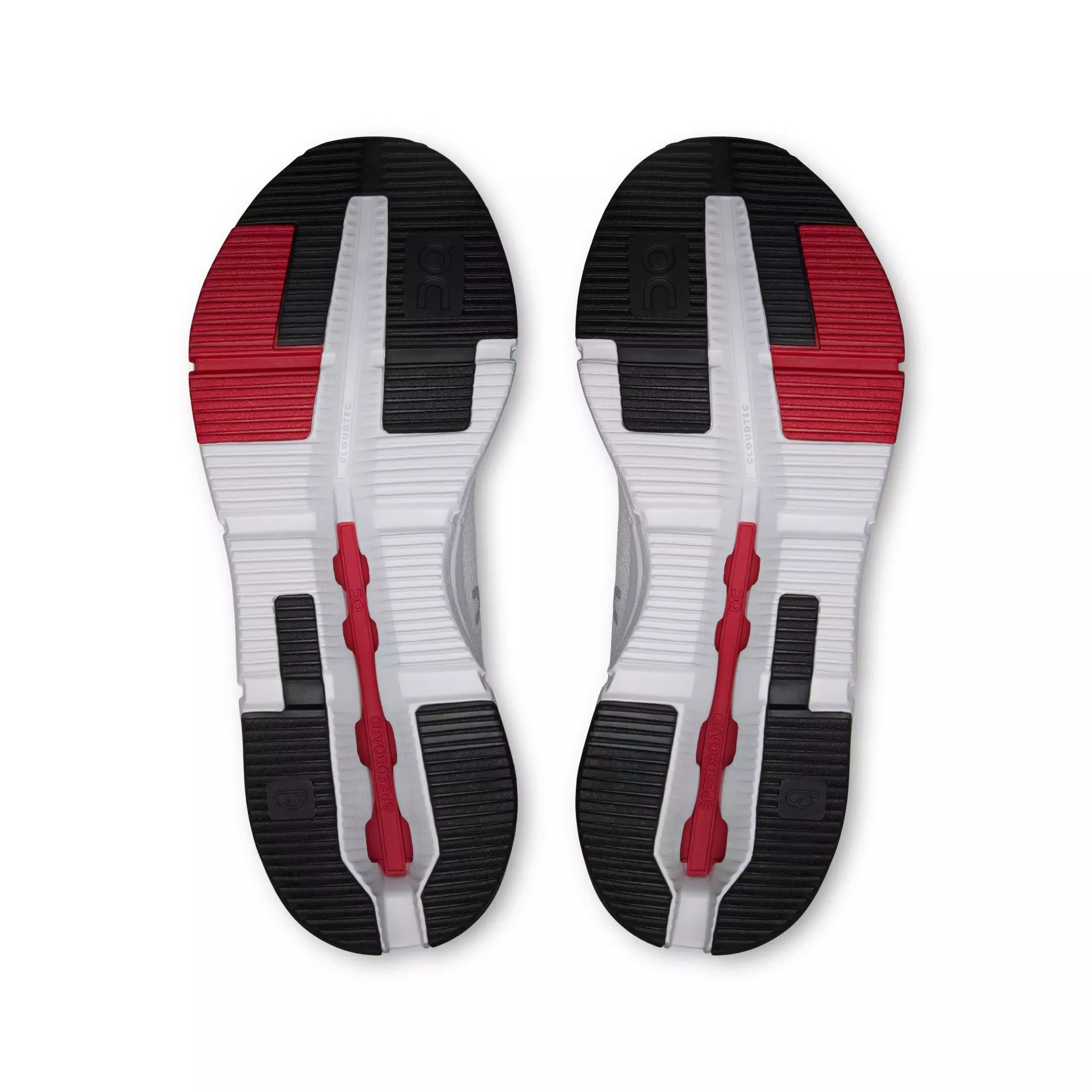 On Cloudnova 2 "Glacier/Red" Men's Shoe - GREY/RED