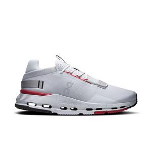 On Cloudnova 2 "Glacier/Red" Men's Shoe - GREY/RED