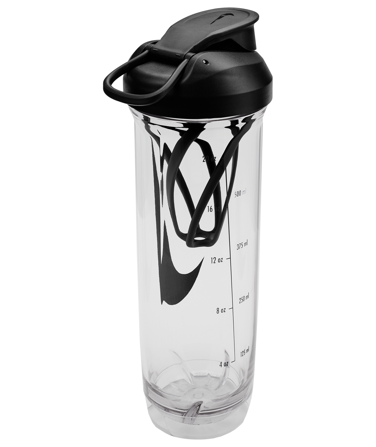 Nike Tritan 24oz Recharge Shaker Bottle 2.0. - Clear/Black - CLEAR/BLACK