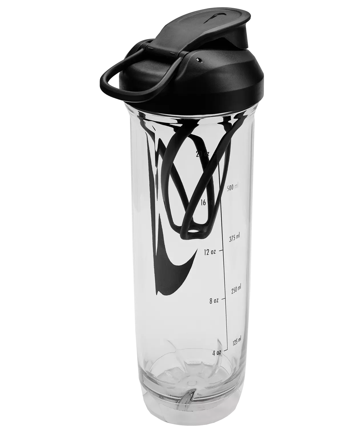 Nike Tritan 24oz Recharge Shaker Bottle 2.0. - Clear/Black - CLEAR/BLACK