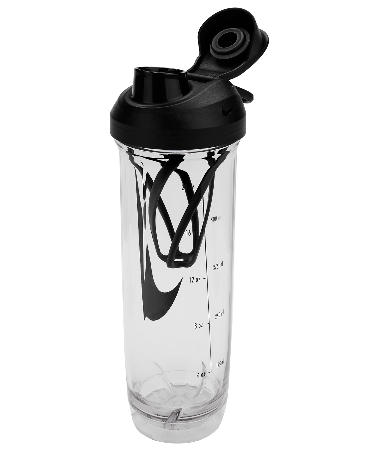 Nike Tritan 24oz Recharge Shaker Bottle 2.0. - Clear/Black - CLEAR/BLACK