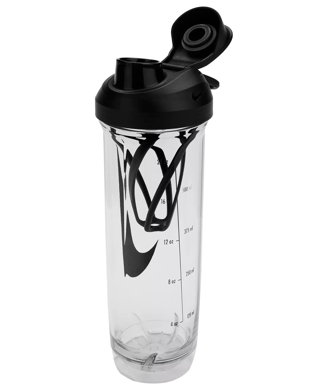 Nike Tritan 24oz Recharge Shaker Bottle 2.0. - Clear/Black - CLEAR/BLACK