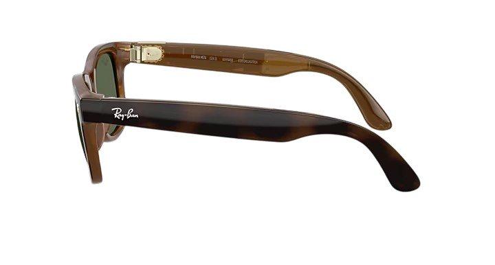 Ray Ban Wayfarer Meta Gen 3 Sunglasses - Green/Havana Brown - BROWN