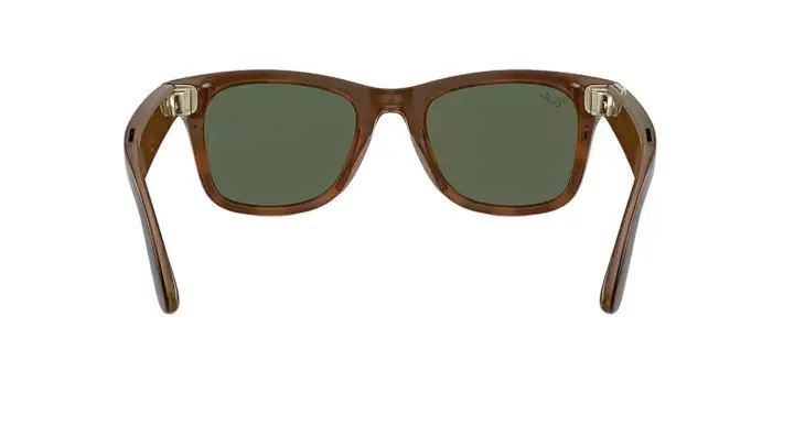 Ray Ban Wayfarer Meta Gen 3 Sunglasses - Green/Havana Brown - BROWN