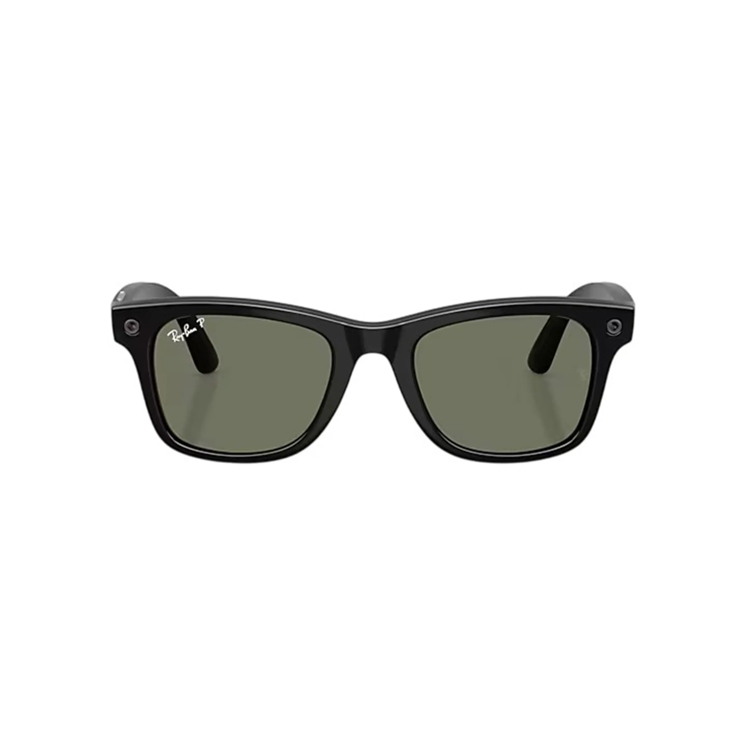 Ray Ban Wayfarer Meta Gen 3 Polarized Sunglasses - Black/Green - BLACK