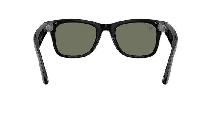 Ray Ban Wayfarer Meta Gen 3 Polarized Sunglasses - Black/Green - BLACK