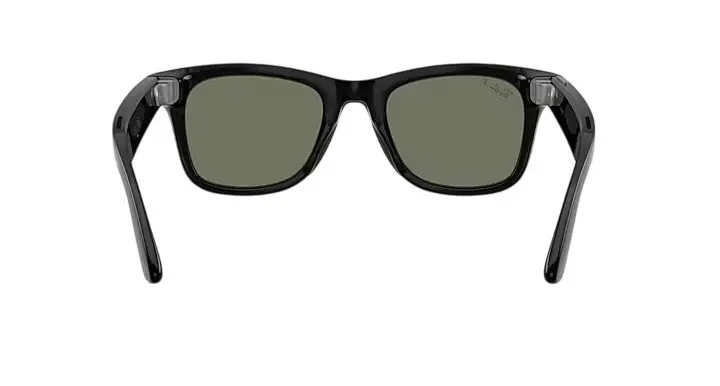 Ray Ban Wayfarer Meta Gen 3 Polarized Sunglasses - Black/Green - BLACK