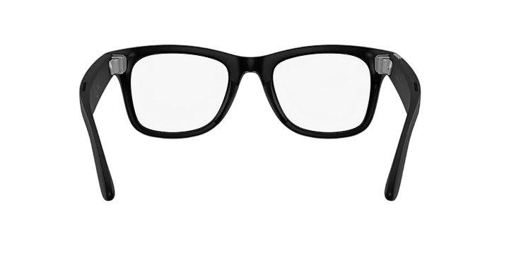 Ray Ban Wayfarer Meta Gen 3 Large Sunglasses - Matte Black/Green - BLACK