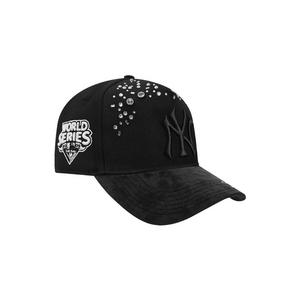 Pro Standard New York Yankees Iced Out Triple Black Snapback Hat - Black - BLACK