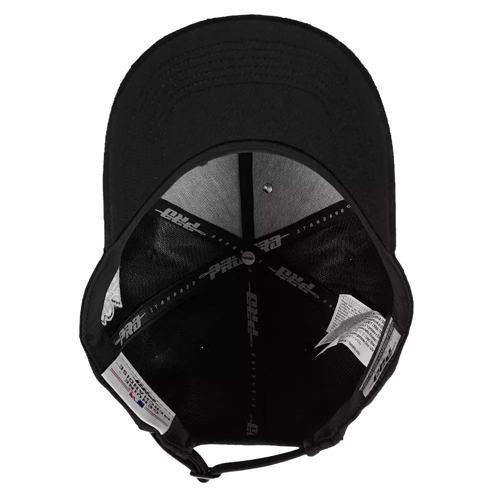 Pro Standard New York Yankees Iced Out Triple Black Snapback Hat - Black - BLACK