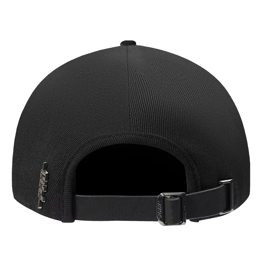 Pro Standard Atlanta Braves Iced Out Triple Black Snapback Hat - Black - BLACK