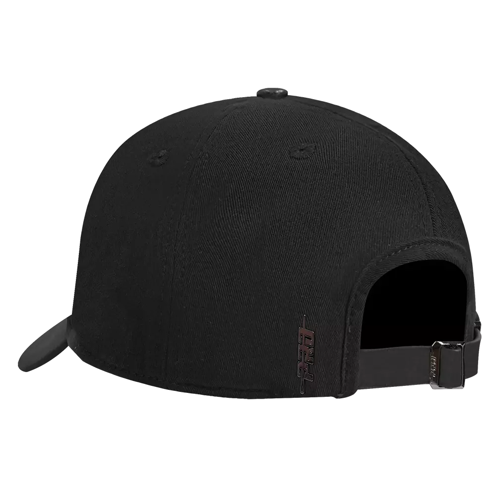 Pro Standard Atlanta Braves Iced Out Triple Black Snapback Hat - Black - BLACK