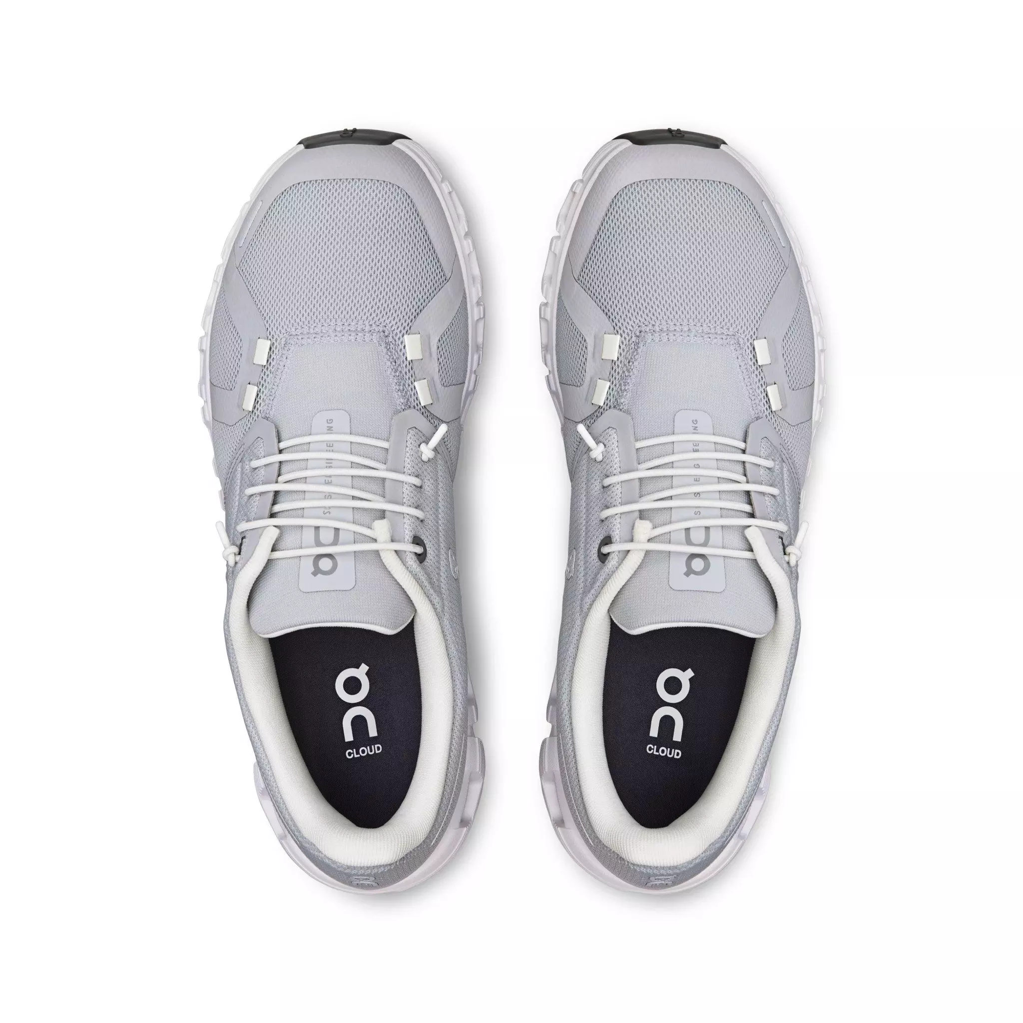 On Cloud 6 "Glacier/White" Women's Shoe - LT GREY