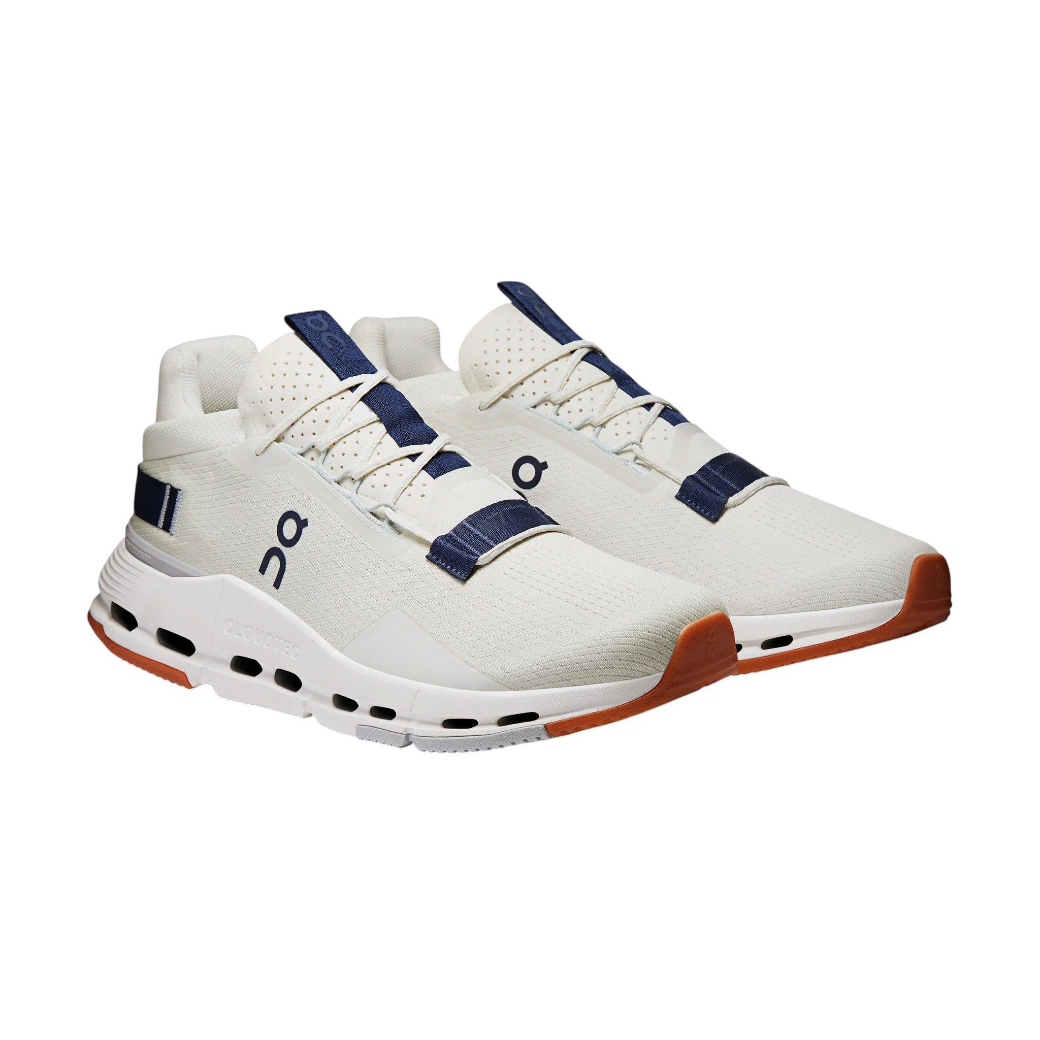 On Cloudnova 2 "Ice/Zodiac" Men's Shoe - WHITE/NAVY