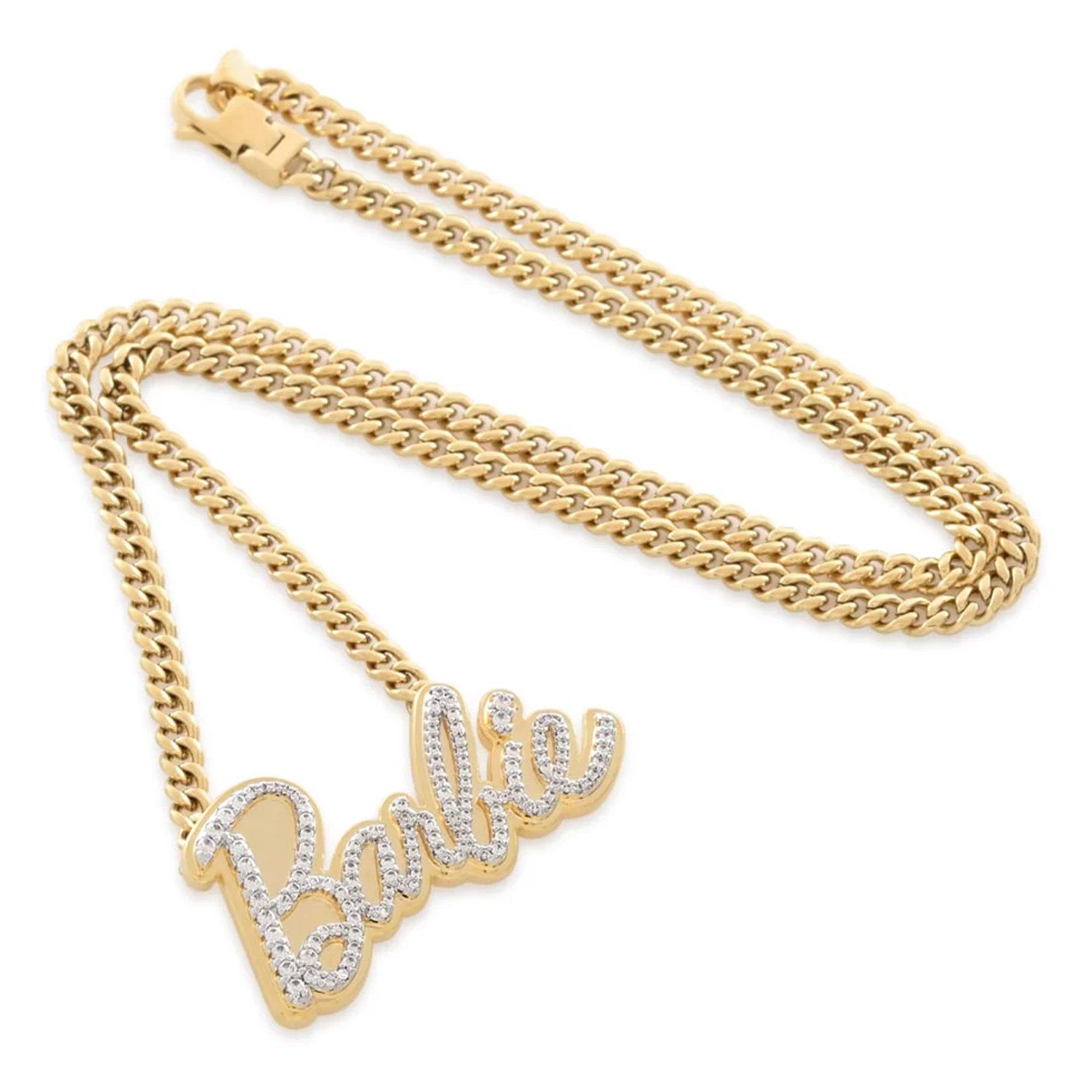 King Ice x Barbie Necklace - Gold - GOLD