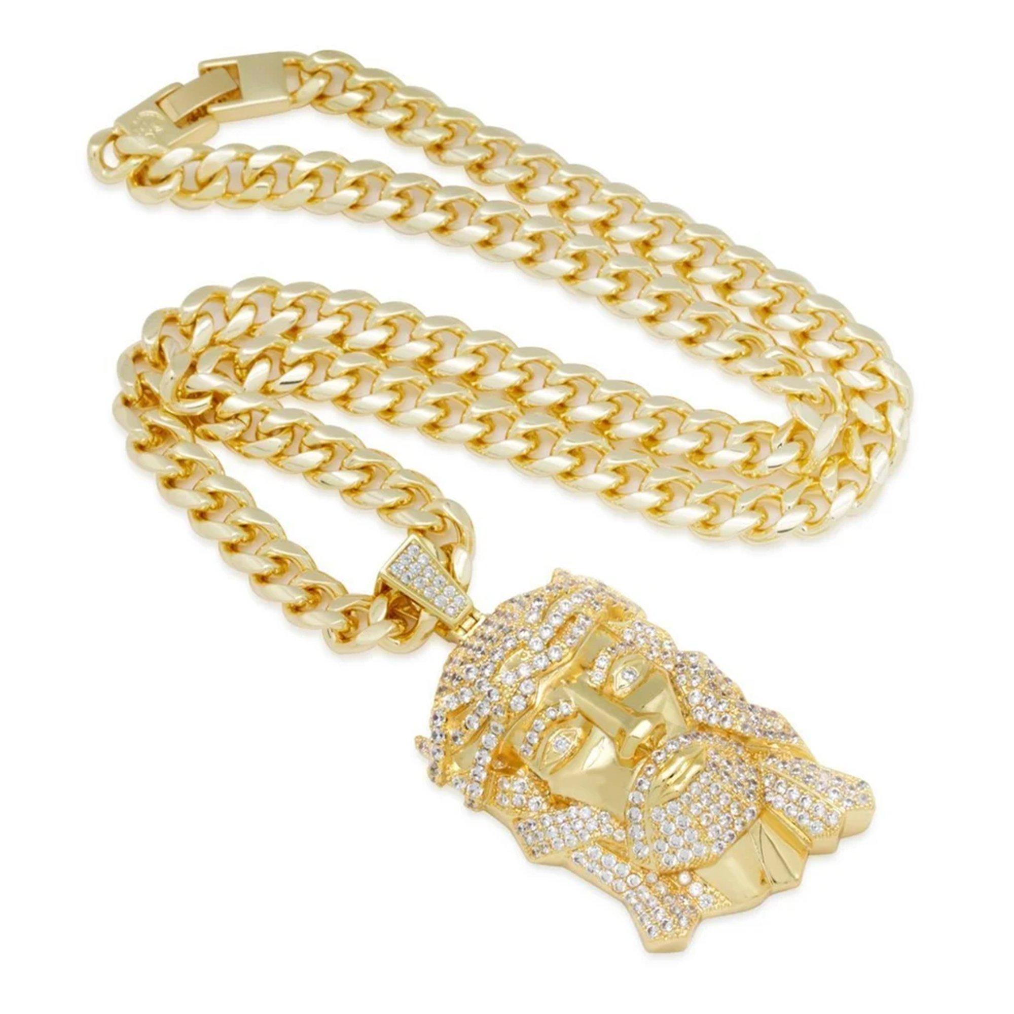King Ice Our Savior Necklace - Gold - GOLD