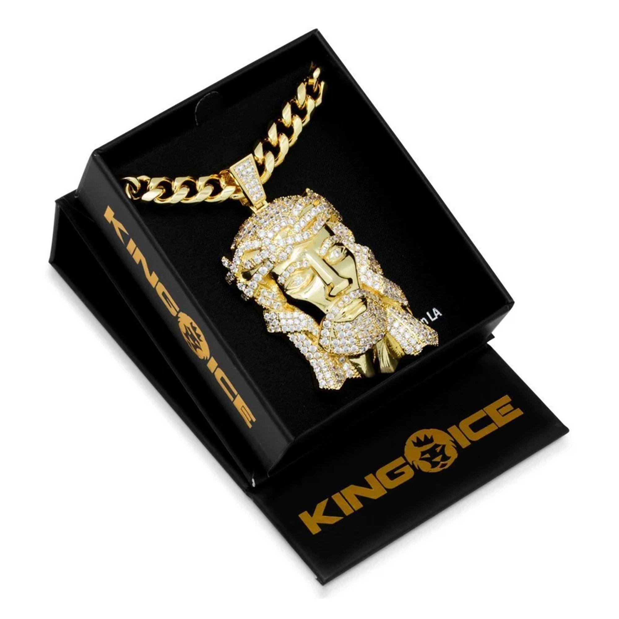 King Ice Our Savior Necklace - Gold - GOLD
