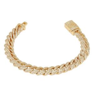King Ice 10mm Iced Miami Cuban Bracelet - Gold - GOLD