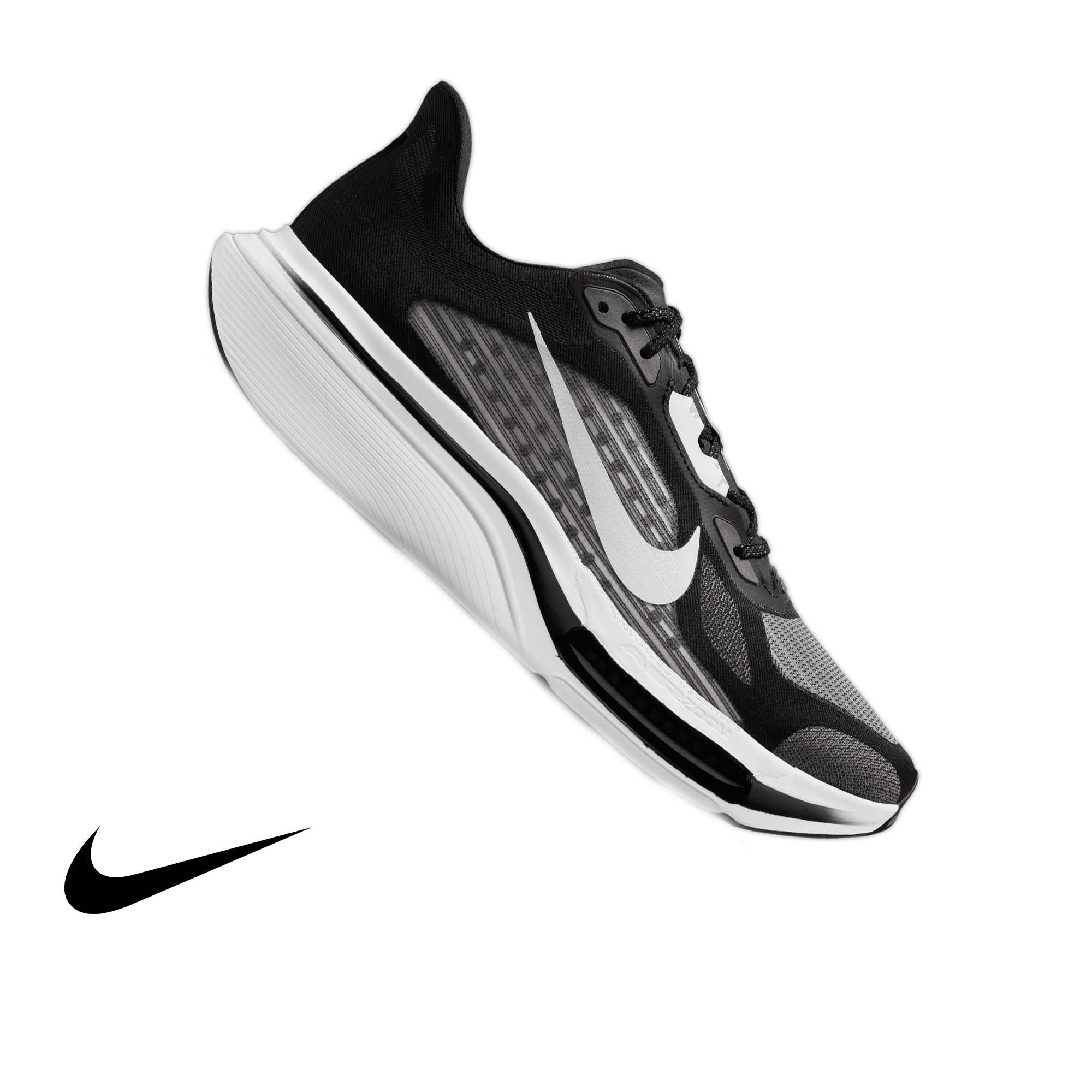 Nike Pegasus Plus 2 "Black/White" Men's Road Running Shoe - BLACK/WHITE/SMOKE GREY
