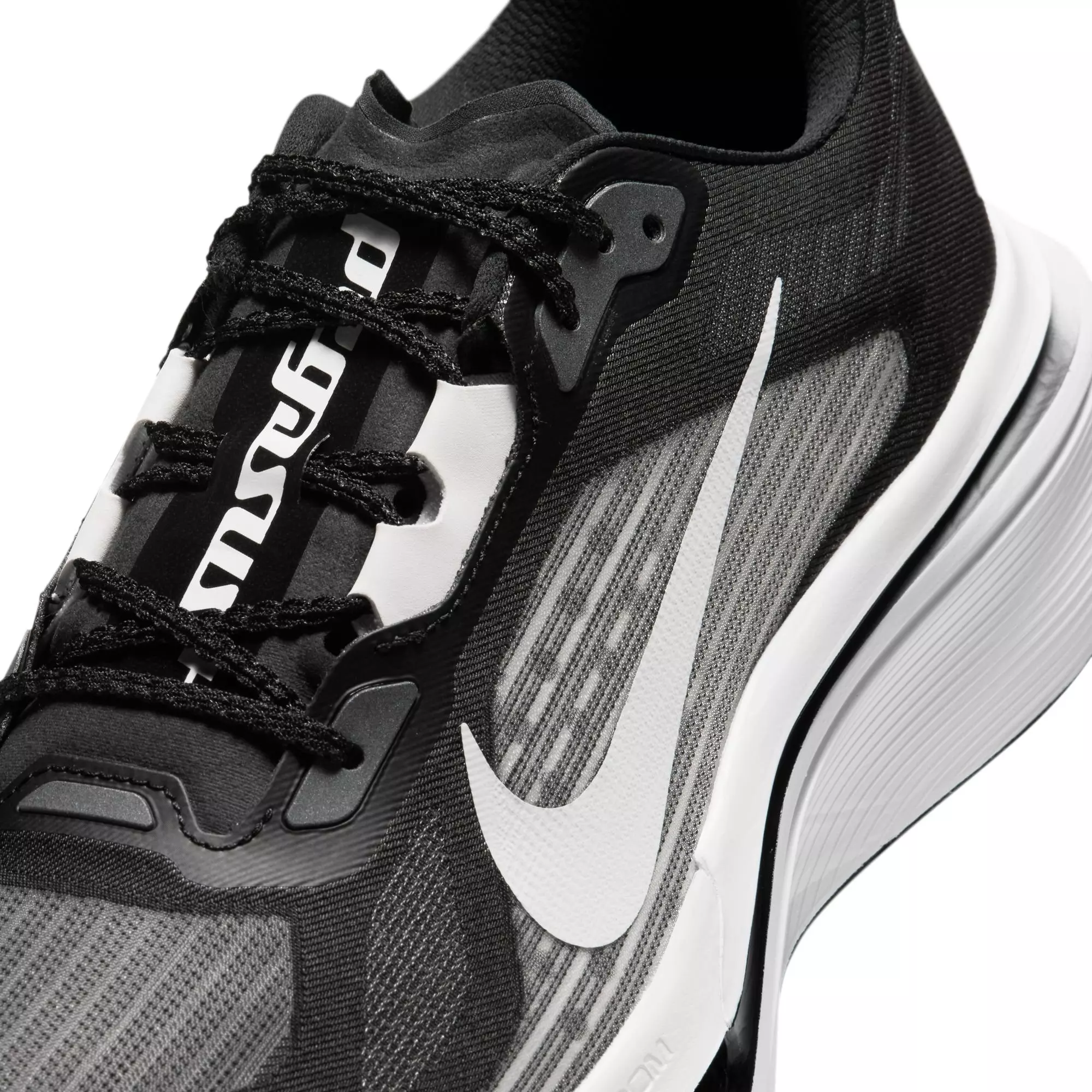 Nike Pegasus Plus 2 "Black/White" Men's Road Running Shoe - BLACK/WHITE/SMOKE GREY
