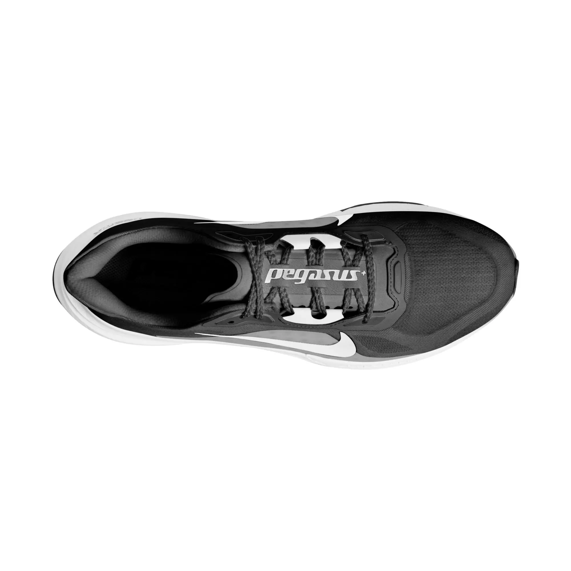 Nike Pegasus Plus 2 "Black/White" Men's Road Running Shoe - BLACK/WHITE/SMOKE GREY