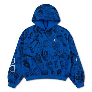 Jordan Big Boys' Fireside Fleece Pullover Hoodie - BLUE
