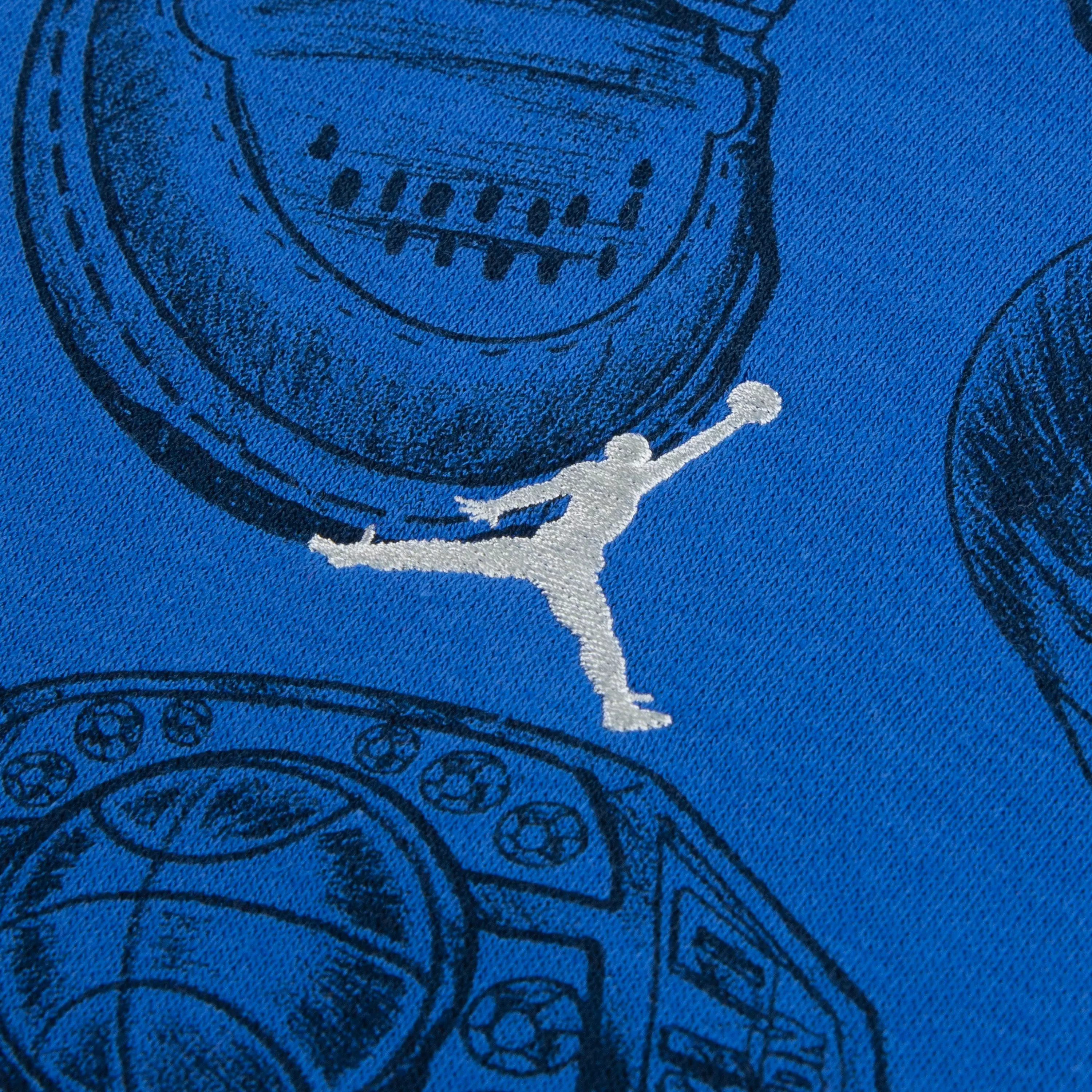Jordan Big Boys' Fireside Fleece Pullover Hoodie - BLUE