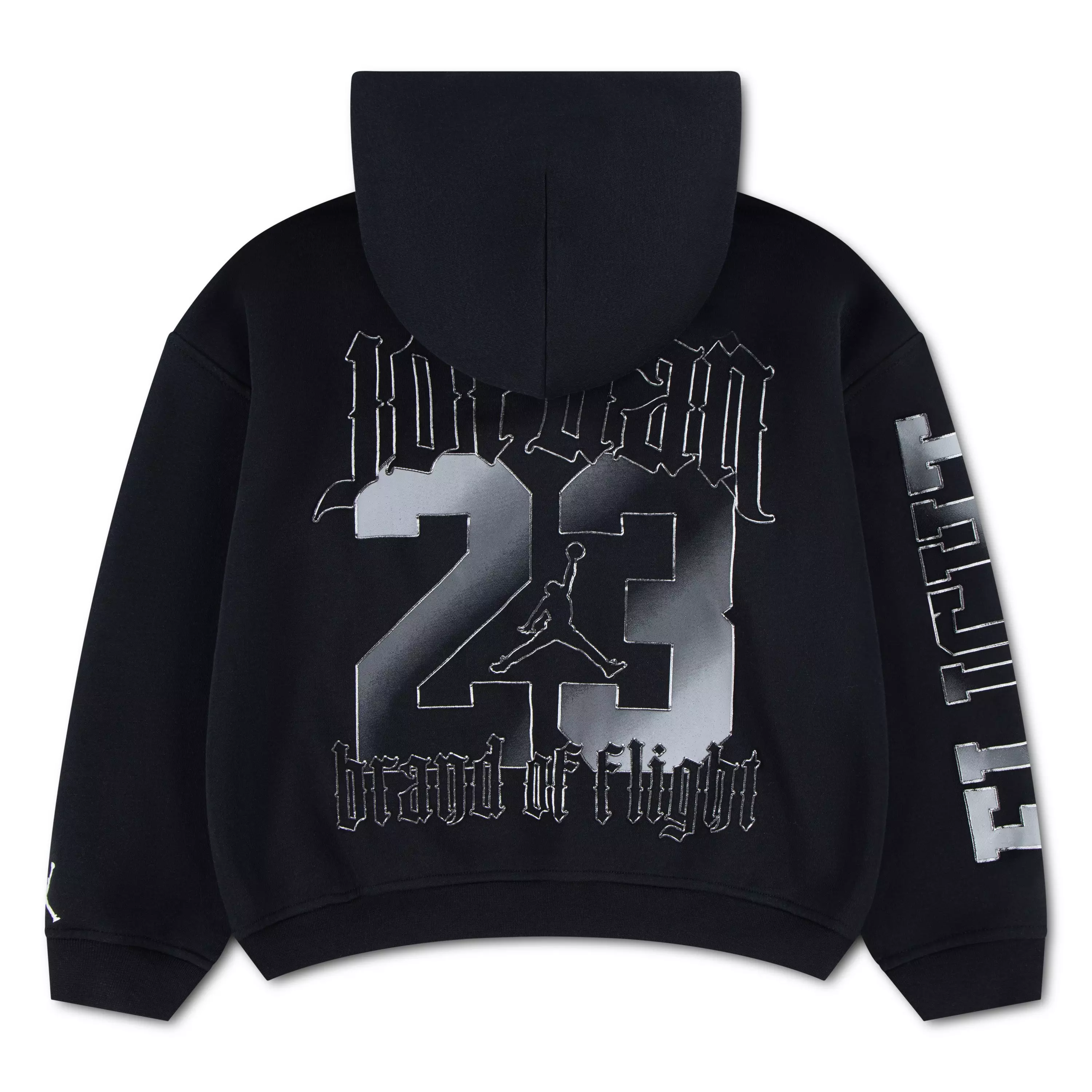 Jordan Big Boys' Shock And Ah Fleece Hoodie - BLACK