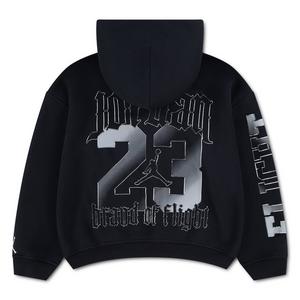 Jordan Big Boys' Shock And Ah Fleece Hoodie - BLACK