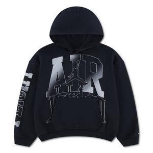 Jordan Big Boys' Shock And Ah Fleece Hoodie - BLACK