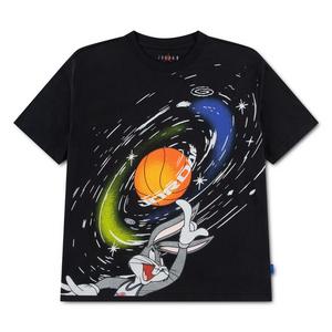 Jordan Big Boys' Space Jam Ball Spin Tee - BLACK/MULTI