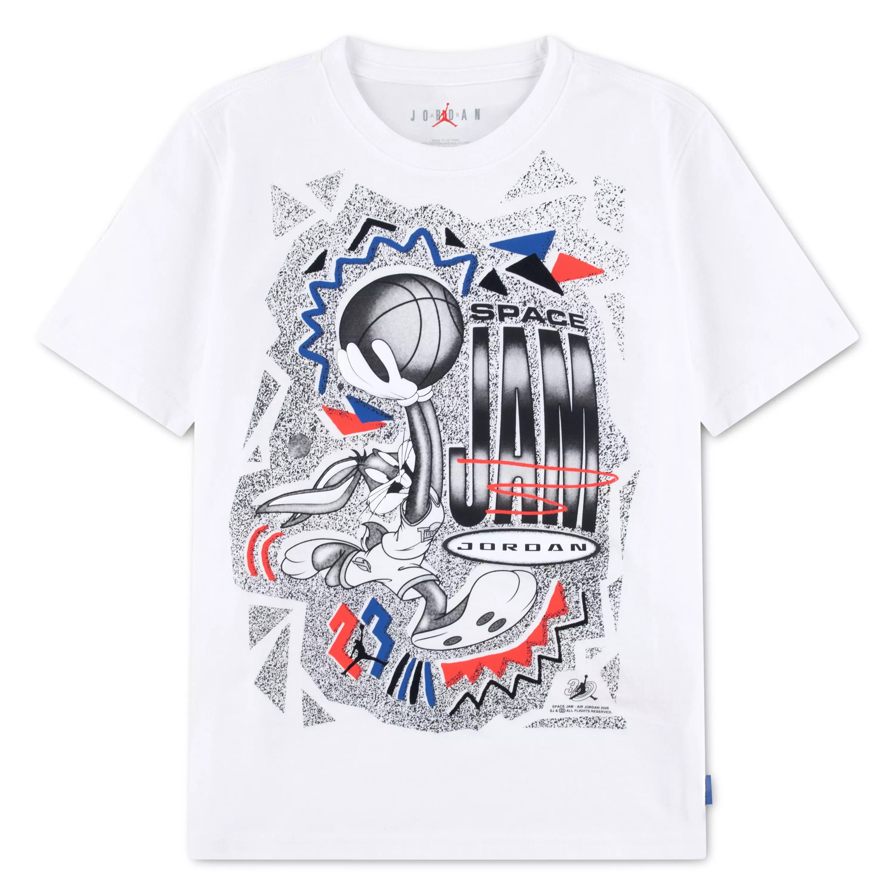 Jordan Big Boys' Space Jam Sketch Tee - WHITE