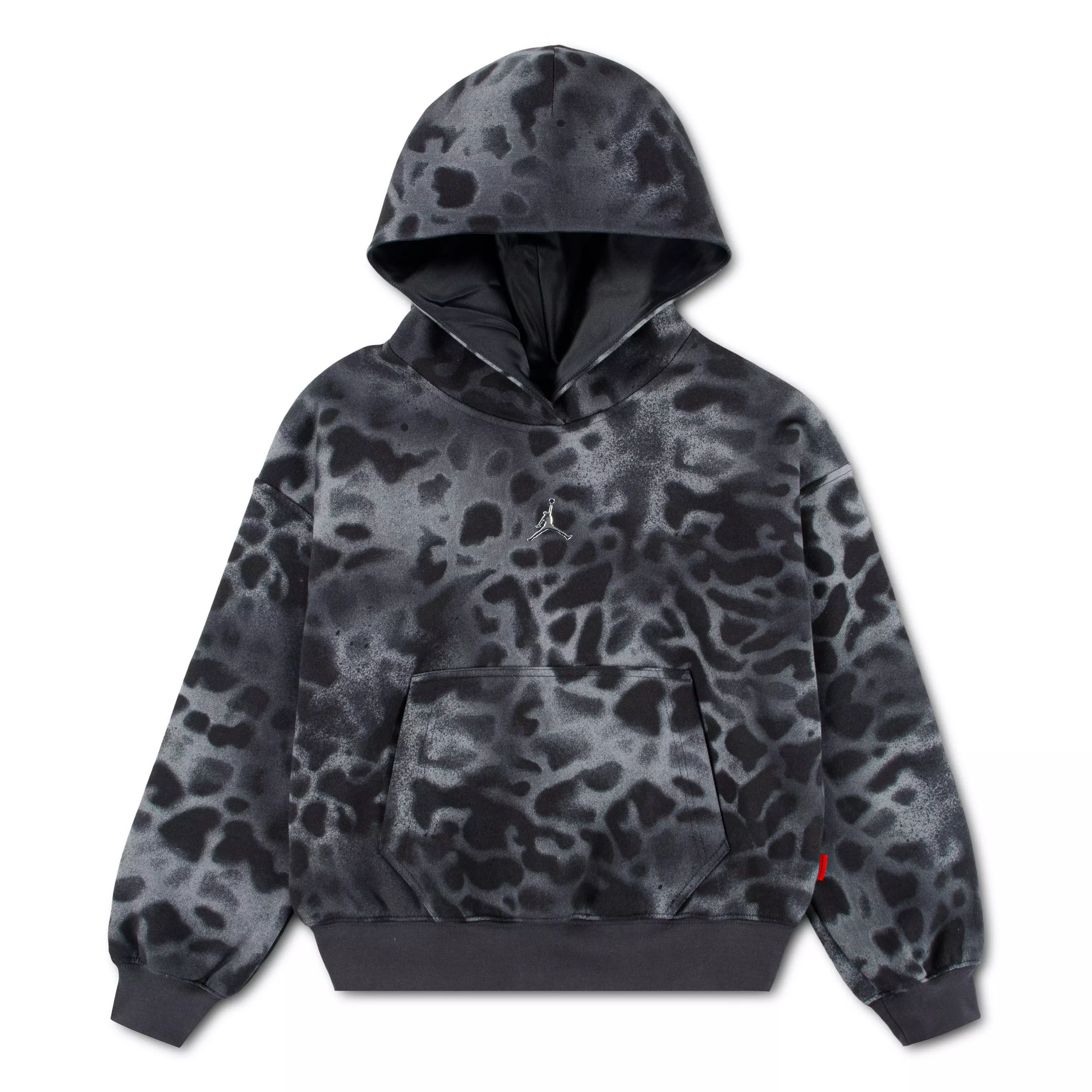 Jordan Big Girls' F And F Cheetah Hoodie - GREY
