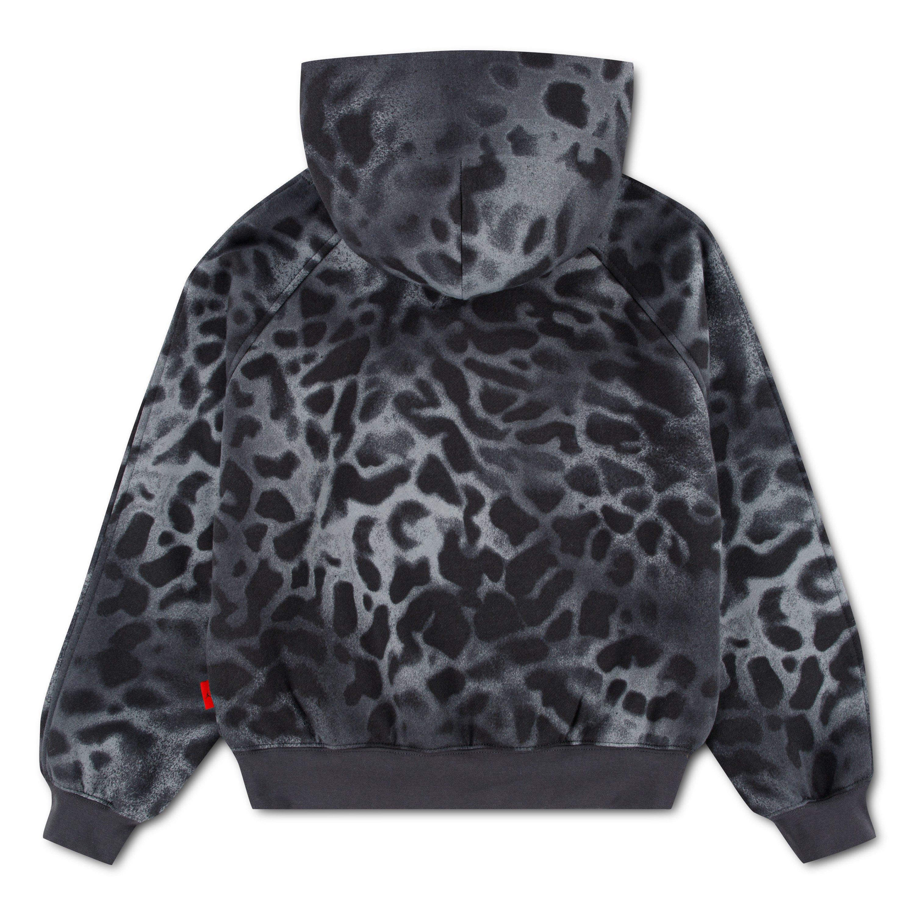 Jordan Big Girls' F And F Cheetah Hoodie - GREY